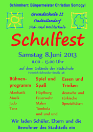 Plakat Schulfest mini