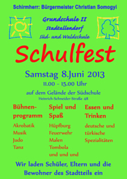 Plakat Schulfest mini