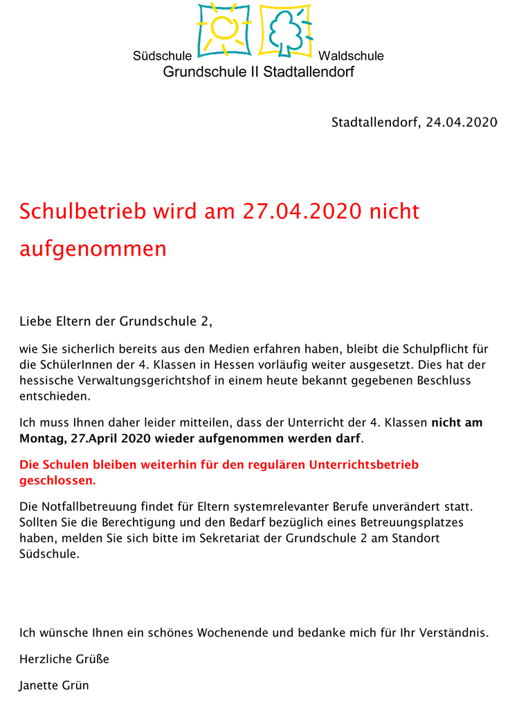 Schule bleibt geschlossen 750