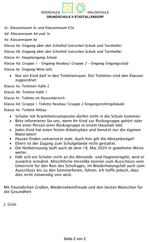 Elterninfo kurz S2